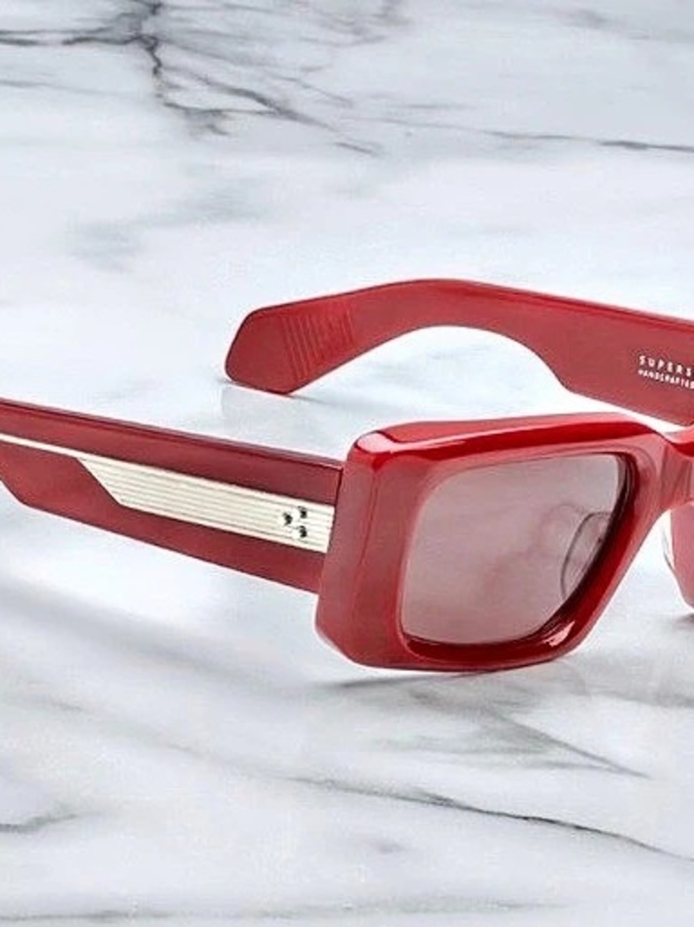 NWT Jacques Marie Mage Supersonic Red Square Frame Sunglasses